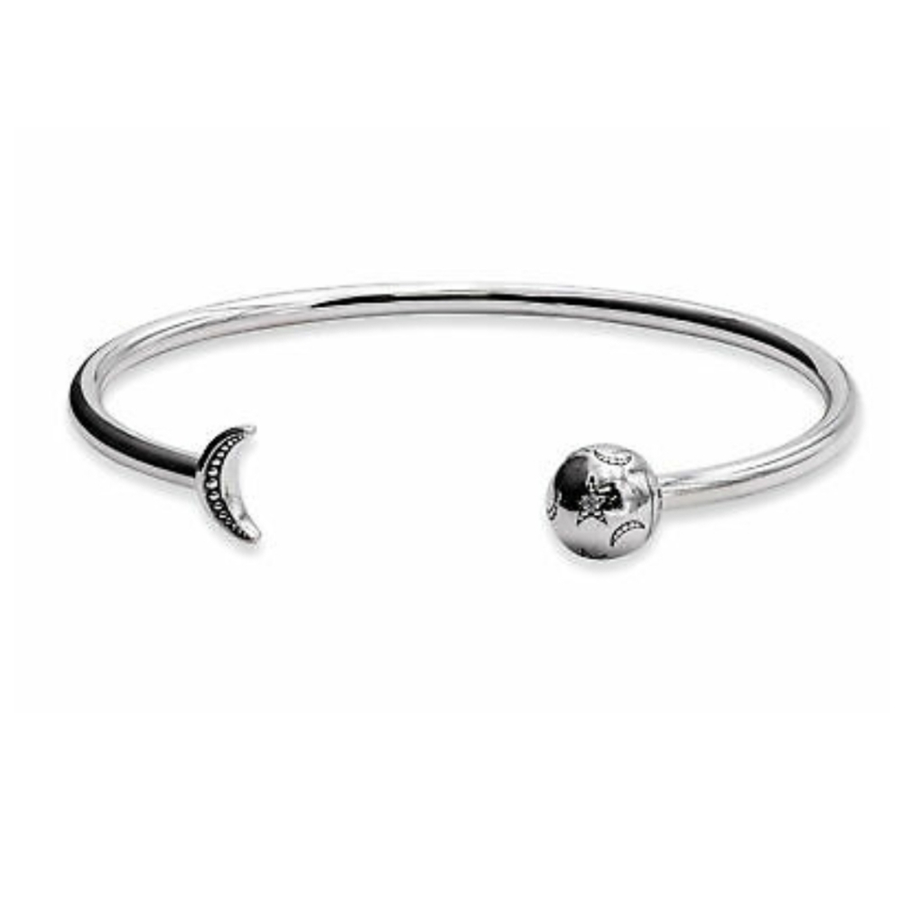 Pandora Moments Moon & Stars Open Bangle